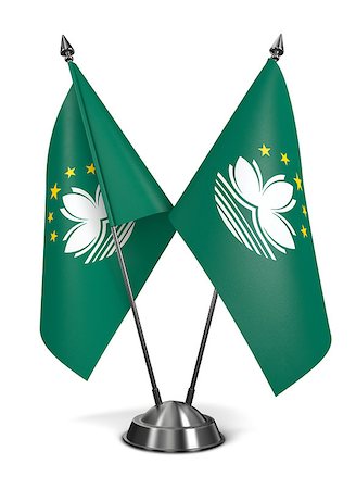 symbols international - Macau - Miniature Flags Isolated on White Background. Stock Photo - Budget Royalty-Free & Subscription, Code: 400-07996319