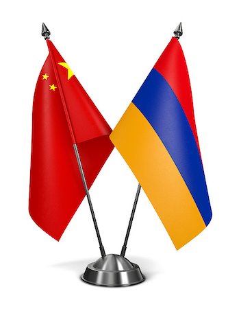 simsearch:400-08160601,k - China and Armenia - Miniature Flags Isolated on White Background. Photographie de stock - Aubaine LD & Abonnement, Code: 400-07996642