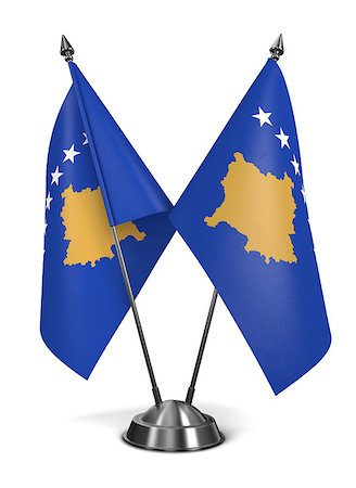 simsearch:400-07996632,k - Kosovo - Miniature Flags Isolated on White Background. Photographie de stock - Aubaine LD & Abonnement, Code: 400-07996651