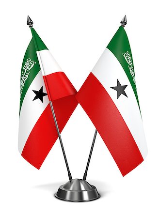 simsearch:400-07840116,k - Somaliland - Miniature Flags Isolated on White Background. Photographie de stock - Aubaine LD & Abonnement, Code: 400-07996890