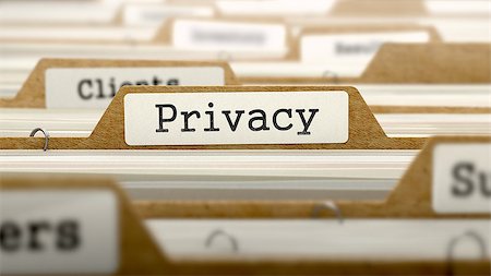 simsearch:400-08187688,k - Privacy Concept. Word on Folder Register of Card Index. Selective Focus. Fotografie stock - Microstock e Abbonamento, Codice: 400-07996902