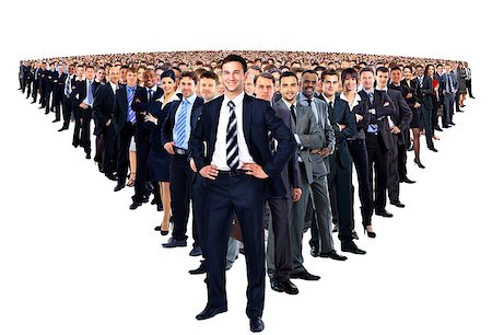 Large group of businesspeople Stock Photo - Budget Royalty-Free & Subscription, Code: 400-07997126