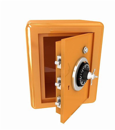 Security metal safe with empty space inside Stock Photo - Budget Royalty-Free & Subscription, Code: 400-07997213