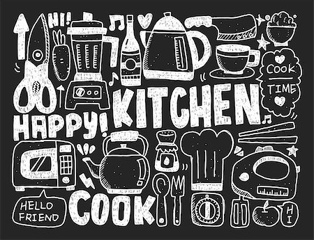 Cooking and kitchen background Stock Photo - Budget Royalty-Free & Subscription, Code: 400-07992800