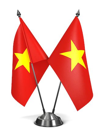 simsearch:400-07840116,k - Vietnam - Miniature Flags Isolated on White Background. Photographie de stock - Aubaine LD & Abonnement, Code: 400-07993198