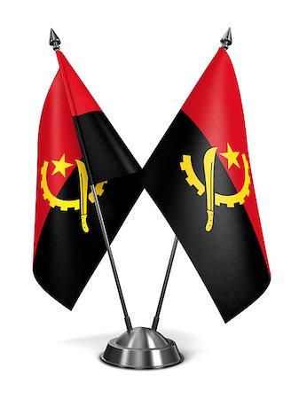 simsearch:400-07840116,k - Angola - Miniature Flags Isolated on White Background. Photographie de stock - Aubaine LD & Abonnement, Code: 400-07993201