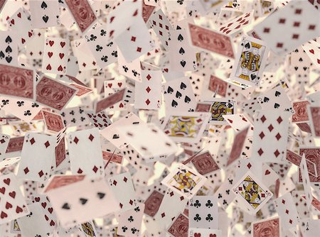 simsearch:400-04382425,k - Several playing cards flying with depth of field. Stock Photo - Budget Royalty-Free & Subscription, Code: 400-07993858