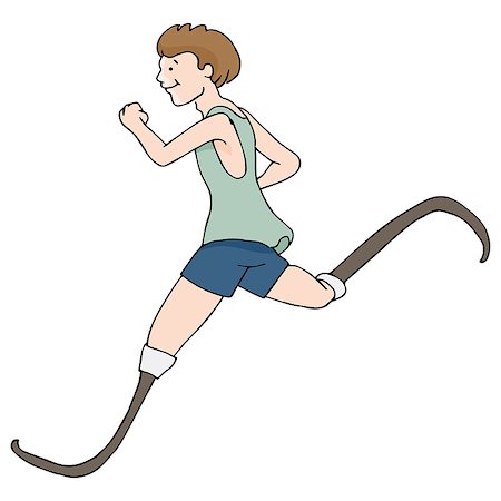 simsearch:700-00269898,k - An image of a runner with prosthetic legs. Photographie de stock - Aubaine LD & Abonnement, Code: 400-08014000