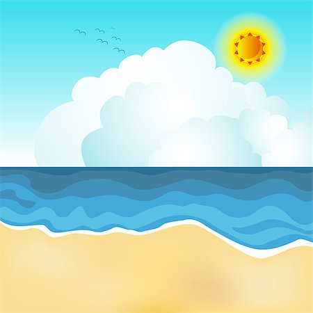 simsearch:400-04660767,k - An image of a beach scene. Foto de stock - Super Valor sin royalties y Suscripción, Código: 400-08014061