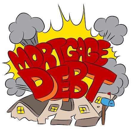An image representing crushing mortgage debt. Stock Photo - Budget Royalty-Free & Subscription, Code: 400-08014076
