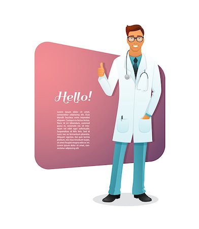 Vector illustration of Doctor character man image Stock Photo - Budget Royalty-Free & Subscription, Code: 400-08014118