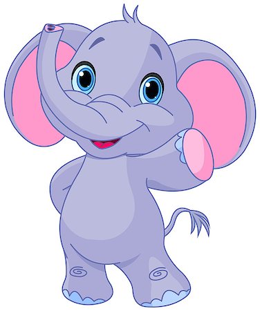 simsearch:400-09113279,k - Illustration of very cute elephant Stock Photo - Budget Royalty-Free & Subscription, Code: 400-08016005