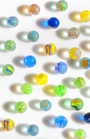 Colorful different Marbles on white background Stock Photo - Budget Royalty-Free & Subscription, Code: 400-08016160