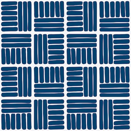 Hand drawn seamless blue and white indigo pattern, vector Foto de stock - Super Valor sin royalties y Suscripción, Código: 400-08016192