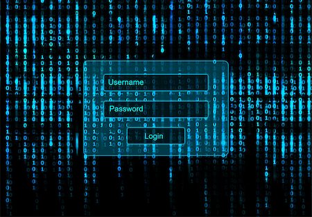 data security screens - Conceptual Screen Matrix background with login window Stock Photo - Budget Royalty-Free & Subscription, Code: 400-08016738