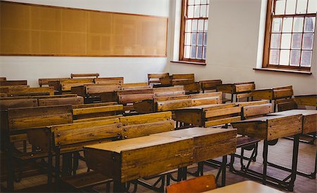 empty school chair - Empty classroom at the elementary school Stock Photo - Budget Royalty-Free & Subscription, Code: 400-08019013