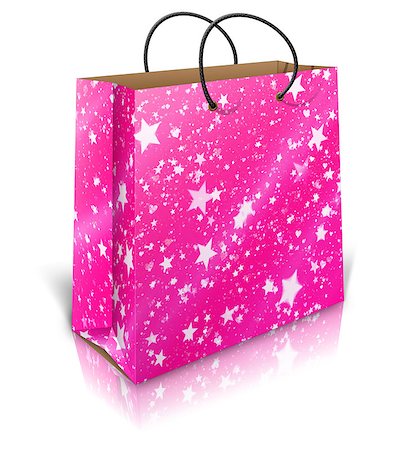 simsearch:400-04233812,k - Illustration of colorful holiday shopping bag on white background. Foto de stock - Super Valor sin royalties y Suscripción, Código: 400-08011482
