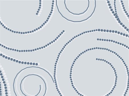 simsearch:400-04044551,k - Illustration of abstract circular swirls ornament on grey background. Foto de stock - Super Valor sin royalties y Suscripción, Código: 400-08011519