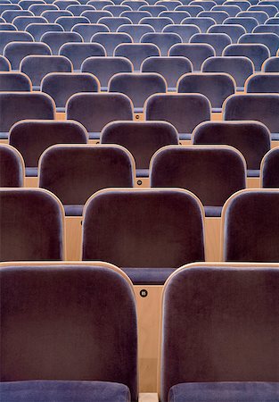 people in the movie theater line - Full Frame of Spectators seats Stock Photo - Budget Royalty-Free & Subscription, Code: 400-08011697