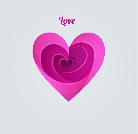 simsearch:400-04334934,k - Vector illustration of Happy Valentine's day, pink heart Stock Photo - Budget Royalty-Free & Subscription, Code: 400-08012439