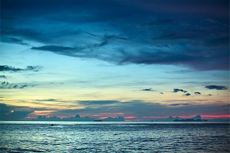 simsearch:400-07245917,k - beautiful sunset over Andaman Sea, in Thailand Fotografie stock - Microstock e Abbonamento, Codice: 400-08012858