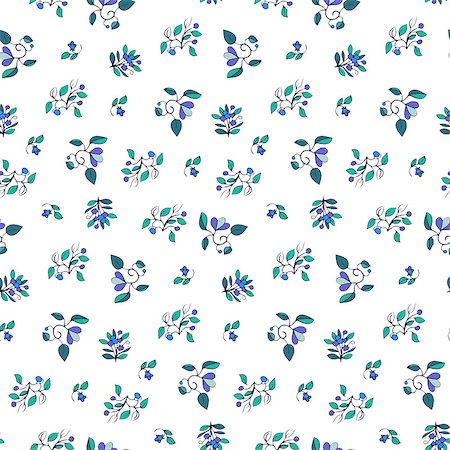 simsearch:400-07510594,k - Seamless pattern -  flower background in doodle style. Vector illustration. Stock Photo - Budget Royalty-Free & Subscription, Code: 400-08012948