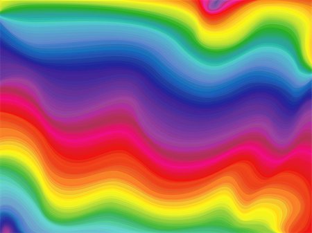 simsearch:400-08403707,k - Abstract wavy rainbow, pattern with visible spectrum colors, hand drawing vector illustration Foto de stock - Royalty-Free Super Valor e Assinatura, Número: 400-08013185