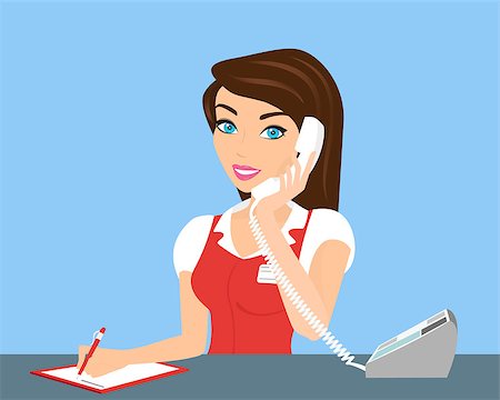 simsearch:400-04472832,k - Female smiling call centre operator with telephone. Stock Photo - Budget Royalty-Free & Subscription, Code: 400-08013431