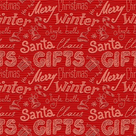 Hand-drawn seamless background texture for christmas gifts packaging. Eps10 vector illustration Stockbilder - Microstock & Abonnement, Bildnummer: 400-08013831