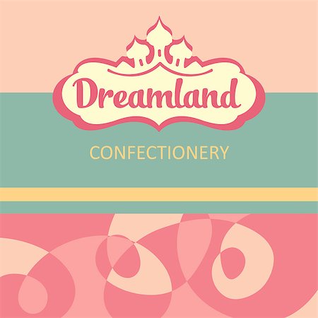Vector logo and design elements for the confectionery. dreamland. Stock Photo - Budget Royalty-Free & Subscription, Code: 400-08013892