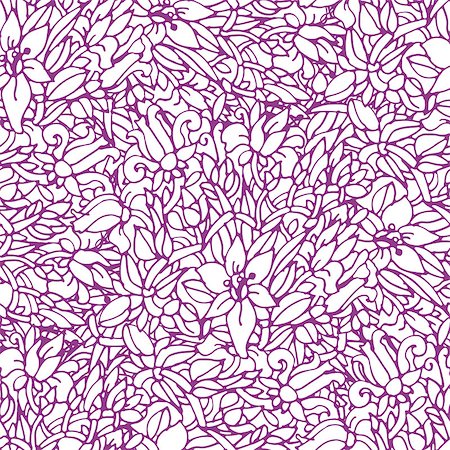 simsearch:400-07510594,k - Seamless pattern -  monochrome flower background. Vector illustration. Stock Photo - Budget Royalty-Free & Subscription, Code: 400-08021313