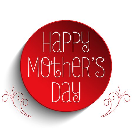 simsearch:400-08779765,k - Vector - Happy Mother Day Heart Tag Background Photographie de stock - Aubaine LD & Abonnement, Code: 400-08021504