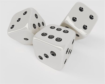 simsearch:400-05878008,k - 3D Render of Dice Photographie de stock - Aubaine LD & Abonnement, Code: 400-08022586