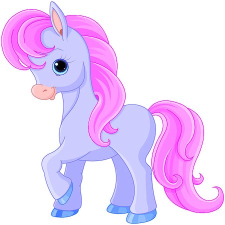 simsearch:400-08015077,k - Illustration of very cute fairytale pony Foto de stock - Super Valor sin royalties y Suscripción, Código: 400-08022606