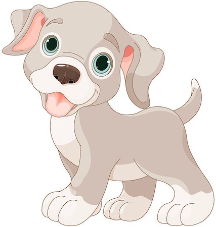 simsearch:400-08054562,k - Illustration of cartoon puppy Foto de stock - Super Valor sin royalties y Suscripción, Código: 400-08022705