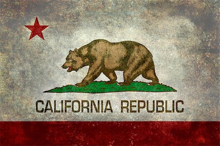 simsearch:400-08034320,k - State flag of California, with distressed retro vintage textures Stock Photo - Budget Royalty-Free & Subscription, Code: 400-08034320