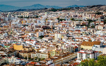 Malaga cityscape. Andalusia, Spain Photographie de stock - Aubaine LD & Abonnement, Code: 400-08034651