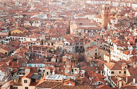 View from the top of the Campanile in Piazza San Marco in Venice, Italy Stock Photo - Budget Royalty-Free & Subscription, Code: 400-08034906