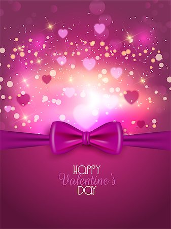 simsearch:400-06528675,k - Decorative Valentine's day background with pink ribbon Stockbilder - Microstock & Abonnement, Bildnummer: 400-08035356