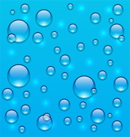 simsearch:649-07736869,k - Illustration transparent water many drops on glass - vector Foto de stock - Super Valor sin royalties y Suscripción, Código: 400-08035545