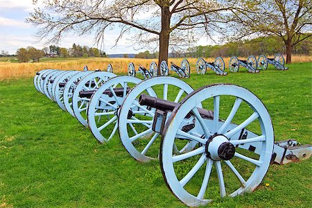 Revolutionary War cannons on display at Valley Forge National Historical Park, Pennsylvania, USA. Photographie de stock - Aubaine LD & Abonnement, Code: 400-08036007