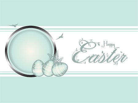 silves - Easter Border Background, with Eggs and Floral Text Photographie de stock - Aubaine LD & Abonnement, Code: 400-08036234