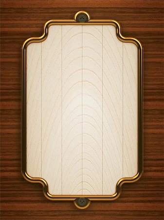 polishing wood - Wooden vertical blank doorplate on the wooden background, three-dimensional rendering Stock Photo - Budget Royalty-Free & Subscription, Code: 400-08036318