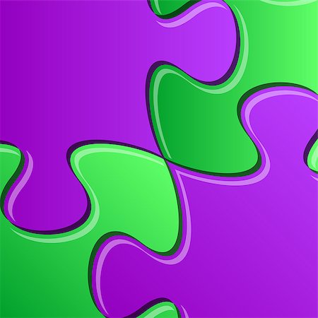 simsearch:400-08096963,k - Colorful puzzle pieces joined together detail vector illustration Fotografie stock - Microstock e Abbonamento, Codice: 400-08036587