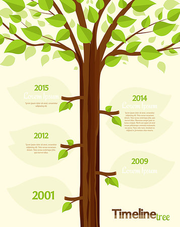 environmental business illustration - Timeline shaped tree with space for your text Photographie de stock - Aubaine LD & Abonnement, Code: 400-08036664