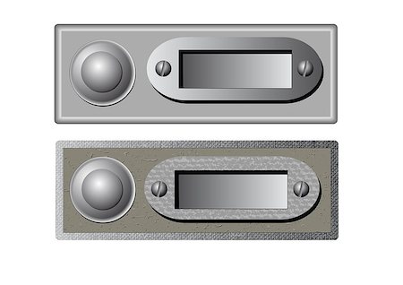 Vector illustration of the doorbells. This file is vector, can be scaled to any size without loss of quality Stockbilder - Microstock & Abonnement, Bildnummer: 400-08037108