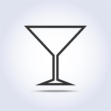 simsearch:400-09117705,k - Wine glass simple web icon. Vector illustration Stock Photo - Budget Royalty-Free & Subscription, Code: 400-08037473