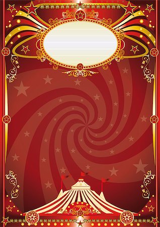 A retro circus background with a vortex shape for your entertainment Stock Photo - Budget Royalty-Free & Subscription, Code: 400-08037504
