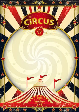 A vintage circus background with a texture for your entertainment Stock Photo - Budget Royalty-Free & Subscription, Code: 400-08037502