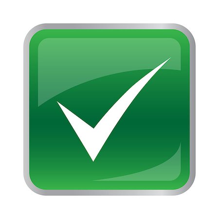 simsearch:400-04268787,k - Agree icon on green button. Vector illustration Stock Photo - Budget Royalty-Free & Subscription, Code: 400-08037617